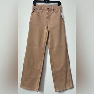 NWT AG The Tomas High-Rise Baggy Straight Jeans Sulfur Spicy Brown Size 27